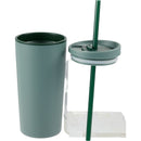 Santino 16 oz Recycled Tumbler with Dual Function Lid — Sage (SG) — blank detail view