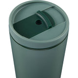 Santino 16 oz Recycled Tumbler with Dual Function Lid — Sage (SG) — blank detail view — 26