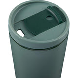 Santino 16 oz Recycled Tumbler with Dual Function Lid — Sage (SG) — blank detail view — 25