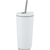 Santino 16 oz Recycled Tumbler with Dual Function Lid — White (WH) — blank right angle — 60