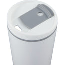 Santino 16 oz Recycled Tumbler with Dual Function Lid — White (WH) — blank detail view
