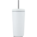 Santino 16 oz Recycled Tumbler with Dual Function Lid — White (WH) — blank front view