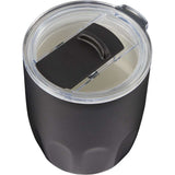 Olla 10 oz Vacuum Coffee Cup with Ceramic Liner — Black (BK) — blank detail view — 41