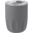 Olla 10 oz Vacuum Coffee Cup with Ceramic Liner — Charcoal (CH) — blank left angle