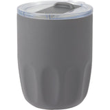 Olla 10 oz Vacuum Coffee Cup with Ceramic Liner — Charcoal (CH) — blank left angle — 28