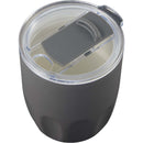 Olla 10 oz Vacuum Coffee Cup with Ceramic Liner — Charcoal (CH) — blank detail view