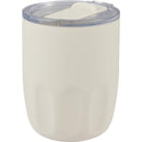 Olla 10 oz Vacuum Coffee Cup with Ceramic Liner — Cream (CR) — blank left angle