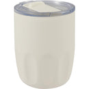 Olla 10 oz Vacuum Coffee Cup with Ceramic Liner — Cream (CR) — blank right angle