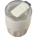 Olla 10 oz Vacuum Coffee Cup with Ceramic Liner — Cream (CR) — blank detail view