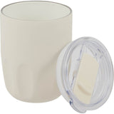 Olla 10 oz Vacuum Coffee Cup with Ceramic Liner — Cream (CR) — blank detail view — 34