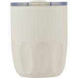 Olla 10 oz Vacuum Coffee Cup with Ceramic Liner — Cream (CR) — blank front view — 31