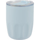 Olla 10 oz Vacuum Coffee Cup with Ceramic Liner — Light Blue (LBL) — blank left angle