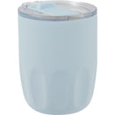 Olla 10 oz Vacuum Coffee Cup with Ceramic Liner — Light Blue (LBL) — blank right angle