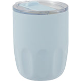 Olla 10 oz Vacuum Coffee Cup with Ceramic Liner — Light Blue (LBL) — blank right angle — 9