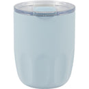 Olla 10 oz Vacuum Coffee Cup with Ceramic Liner — Light Blue (LBL) — blank back view