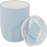 Olla 10 oz Vacuum Coffee Cup with Ceramic Liner — Light Blue (LBL) — blank detail view — 7