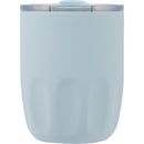 Olla 10 oz Vacuum Coffee Cup with Ceramic Liner — Light Blue (LBL) — blank front view