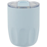 Olla 10 oz Vacuum Coffee Cup with Ceramic Liner — Light Blue (LBL) — blank front view — 3