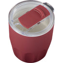 Olla 10 oz Vacuum Coffee Cup with Ceramic Liner — Maroon (MR) — blank detail view