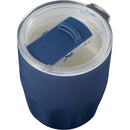 Olla 10 oz Vacuum Coffee Cup with Ceramic Liner — Navy (NY) — blank detail view