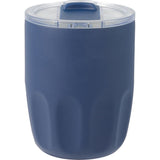 Olla 10 oz Vacuum Coffee Cup with Ceramic Liner — Navy (NY) — blank front view — 77
