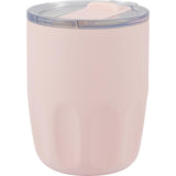 Olla 10 oz Vacuum Coffee Cup with Ceramic Liner — Pink (PK) — blank left angle — 55
