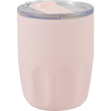 Olla 10 oz Vacuum Coffee Cup with Ceramic Liner — Pink (PK) — blank right angle — 54