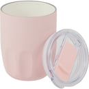Olla 10 oz Vacuum Coffee Cup with Ceramic Liner — Pink (PK) — blank detail view
