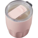 Olla 10 oz Vacuum Coffee Cup with Ceramic Liner — Pink (PK) — blank detail view — 50