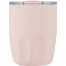 Olla 10 oz Vacuum Coffee Cup with Ceramic Liner — Pink (PK) — blank front view