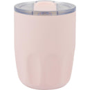 Olla 10 oz Vacuum Coffee Cup with Ceramic Liner — Pink (PK) — blank front view