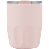 Olla 10 oz Vacuum Coffee Cup with Ceramic Liner — Pink (PK) — blank front view — 49