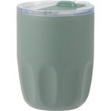 Olla 10 oz Vacuum Coffee Cup with Ceramic Liner — Sage (SG) — blank left angle — 73
