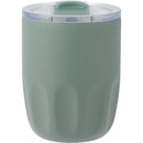 Olla 10 oz Vacuum Coffee Cup with Ceramic Liner — Sage (SG) — blank front view