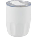 Olla 10 oz Vacuum Coffee Cup with Ceramic Liner — White (WH) — blank right angle