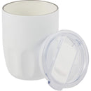 Olla 10 oz Vacuum Coffee Cup with Ceramic Liner — White (WH) — blank detail view