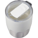 Olla 10 oz Vacuum Coffee Cup with Ceramic Liner — White (WH) — blank detail view