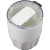 Olla 10 oz Vacuum Coffee Cup with Ceramic Liner — White (WH) — blank detail view — 59