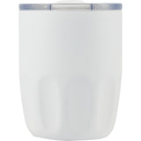 Olla 10 oz Vacuum Coffee Cup with Ceramic Liner — White (WH) — blank front view — 58