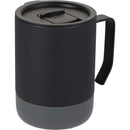Alexander 14 oz Vacuum Tumbler with Slider Lid — Black (BK) — blank right angle