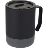 Alexander 14 oz Vacuum Tumbler with Slider Lid — Black (BK) — blank right angle — 36