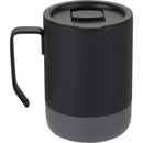 Alexander 14 oz Vacuum Tumbler with Slider Lid — Black (BK) — blank back view