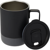 Alexander 14 oz Vacuum Tumbler with Slider Lid — Black (BK) — blank detail view — 34