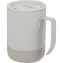 Alexander 14 oz Vacuum Tumbler with Slider Lid — Cream (CR) — blank left angle