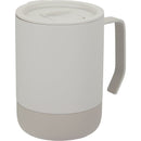 Alexander 14 oz Vacuum Tumbler with Slider Lid — Cream (CR) — blank right angle
