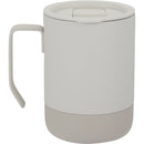 Alexander 14 oz Vacuum Tumbler with Slider Lid — Cream (CR) — blank back view