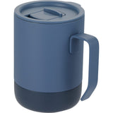Alexander 14 oz Vacuum Tumbler with Slider Lid — Midnight Blue — blank left angle — 28