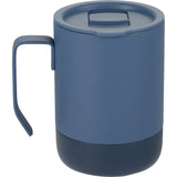 Alexander 14 oz Vacuum Tumbler with Slider Lid — Midnight Blue — blank back view — 26