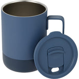 Alexander 14 oz Vacuum Tumbler with Slider Lid — Midnight Blue — blank detail view — 25