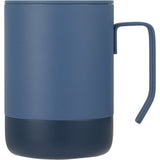 Alexander 14 oz Vacuum Tumbler with Slider Lid — Midnight Blue — blank front view — 22